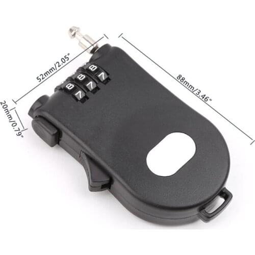 Retractable Wire Rope Password Lock Combination Coded Locker Outdoor Keyed Padlock Drop Ship