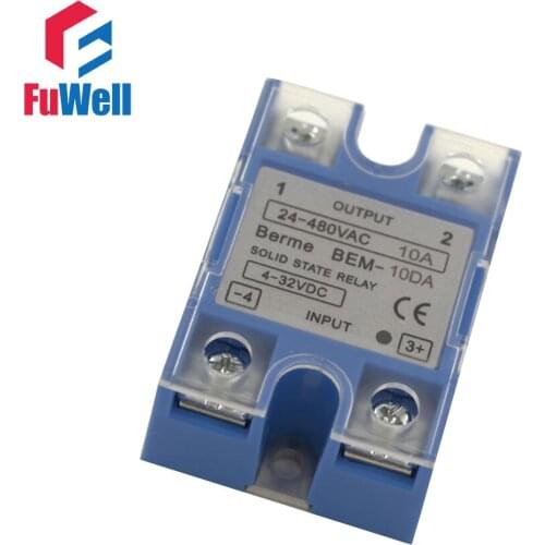 High Quality Singe Phrase 10A SSR Solid State Relay 10DA/10AA/10VA