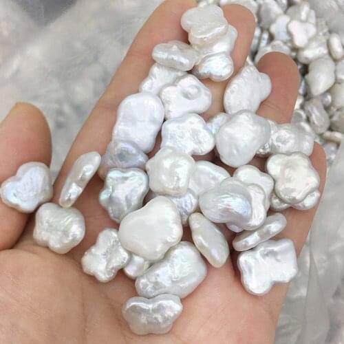 6 pcs/lot pearl beads, KESHI PEARL ,100% nature freshwater BUTTERFLY SHAPE baroque pearl . half drilled hole