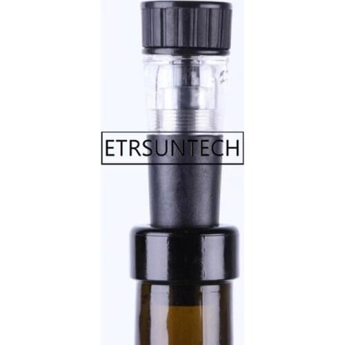 100pcs Black Vacuum Pump Reusable Bottle Cap Stopper Sealer Airtight Wine Beer Soda Cork Bar Accessories Tool