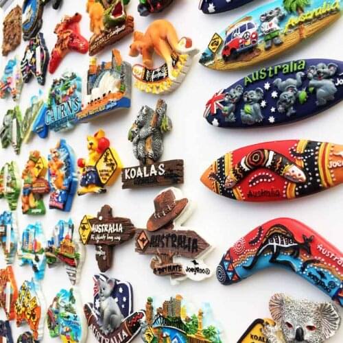 Australia 3D Kangaroo Fridge Magnets Tourism Souvenir Refrigerator Sticker Collection Handicraft Gift Decoration Articles