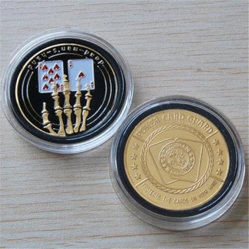 Free Shipping 2pcs/lot,Casino Metal Chip Coin - Finger Bone Poker Coin