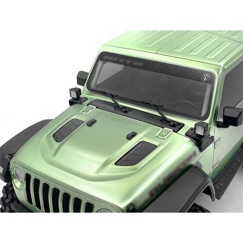 Black Hood for AXIAL SCX10 III JEEP Decorative Pad Nlylon Cushion Block Wrangler RC Car Upgrade Parts