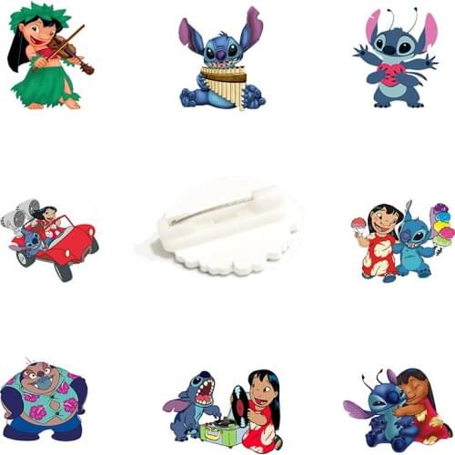 Disney Star Baby Brooch Lilo And Stitch Play Cartoon Jewelry Animation Brooch Acrylic Brooch Gift