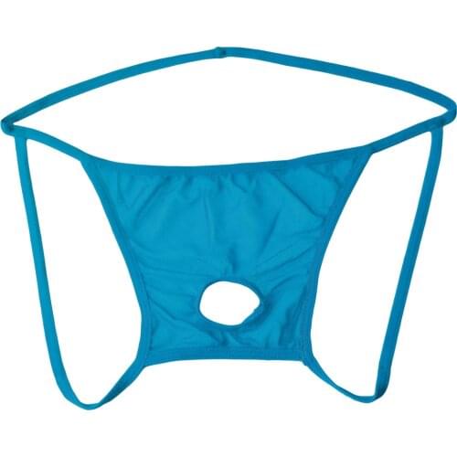 Open Front Mesh Erotic Lingerie Man G-string Thong Mens Thong With A Hole Bikini G-string Sports Breathable Open Butt Sissy