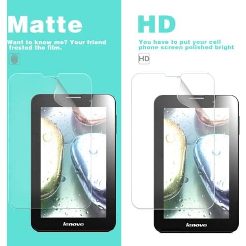 Glossy Clear Film For Lenovo A5000 7 in Matte Film of Anti-Glare Screen Protector Plastic Film LCD panel guard