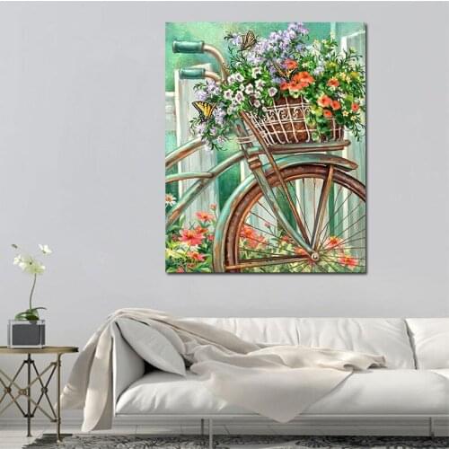 H2820 YIKEE Bicycle diamond painting,diamond embroidery paintings,full diamond embroidery