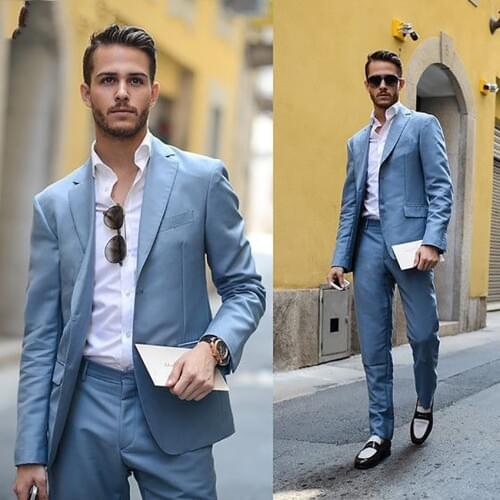 Handsome Groomsmen Notch Lapel Groom Tuxedos Mens Wedding Dress Man Jacket Blazer Prom Dinner (Jacket+Pants+Tie) K196