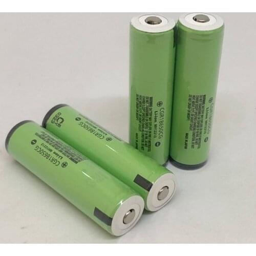 Panasonic 18650 3.7V 2250mAh CGR18650CG Rechargeable Li-ion Battery Lithium Batteries (CGR18650CG) with PCB Protection