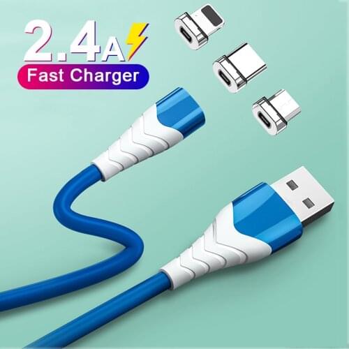 Micro USB Type C Magnetic Cable Quick Charge Data Cord Mobile Phone USB C Wire For iPhone 12 11 Pro Max Xiaomi 11 Huawei P40 P30