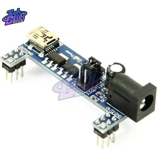 MB102 Breadboard Power Supply Module DC 3.3V 5V For Solderless Mini USB Power Supply Compatible Bread board MB-102 MB 102
