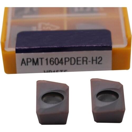 10PCS APMT1604 PDER VP15TF APMT 1604 Carbide Inserts for BAP400R Shoulder Milling Cutter CNC Tool Face Milling Lathe
