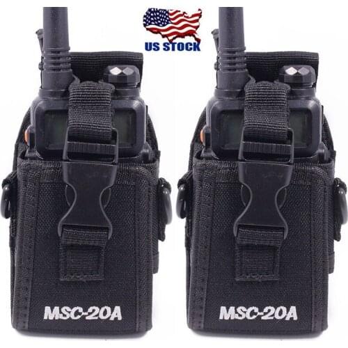 US Stock Nylon Belt Case Bag with Adjustable Shoulder Strap Holder Holster Case for Baofeng/Kenwood/Motorola/ HYT Two Way Radio