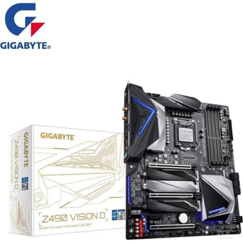 NEW For Gigabyte GA Z490 VISION D Motherboard LGA 1200 Z490 Desktop Mainboard Support i3 i5 i7 10400F 10400 10100F 10700K
