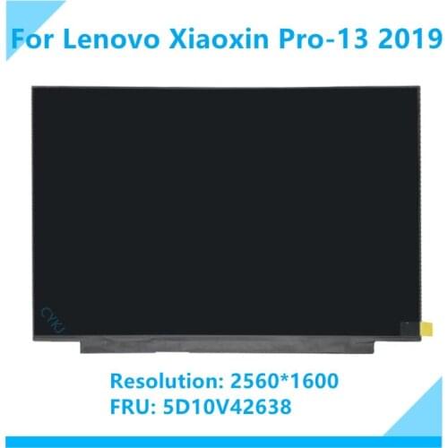 Original For Lenovo Xiaoxin 13 PRO 2019 Laptop LCD Display screen with glass cover assembly Resolution 2560X1600 FRU: 5D10V42638