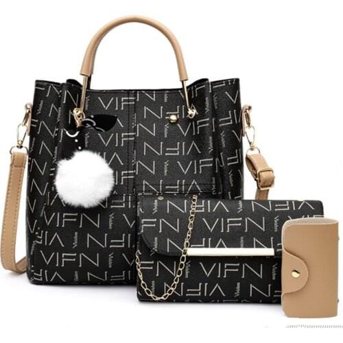 Herfst En Winter 2021 Nieuwe Handtas Veelzijdige 3 Stuk Set Messenger Bag Mode Vrouwen Tas Groothandel