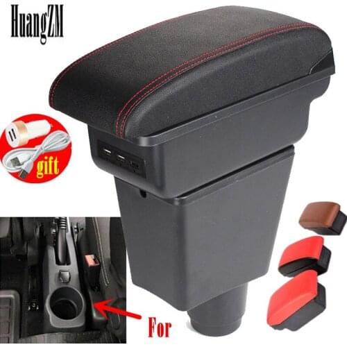 For Renault Logan Armrest box Interior special Retrofit parts Center Car Armrest box Center Storage box with USB