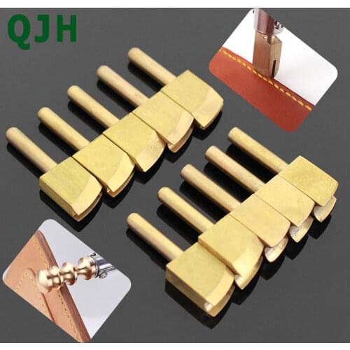 Hand Leather Trimming Tools Electric Heating Ironing Leather Edge Line Copper Head Brass Solder Adjustable Soldering Iron Device