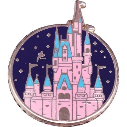 Fairy Tale Castle brooch magical fantasy pastel decor