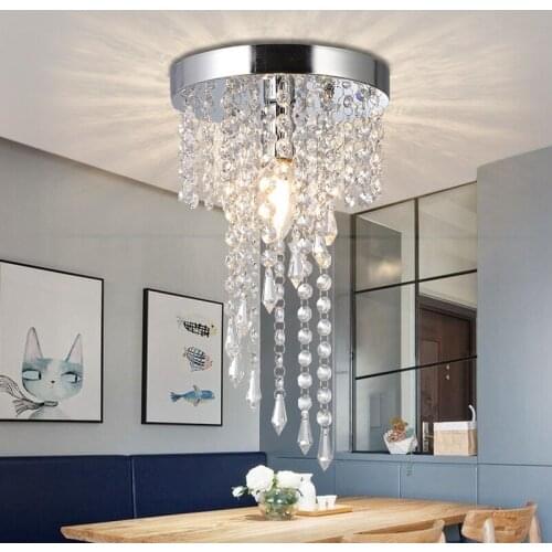 Modern LED Crystal Ceiling Lights Europe Style Chandelier Home Decoration Light Fixtures Indoor Ceiling Lamp Living Room Lights
