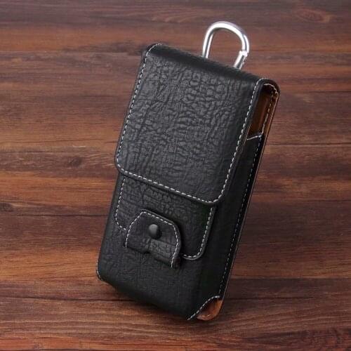 Universal Cell Phone Leather Waist Belt Pocket with Slots for VKworld T2 Plus / K1 / VK4000 / Mix 3 / S8 / Mix3 / VK7000 / Z5