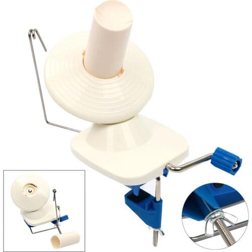 Portable Hand-Operated Yarn Winder Fiber Wool String Ball Thread Skein Cable Winder Machine for DIY Sewing Making Craft Tools