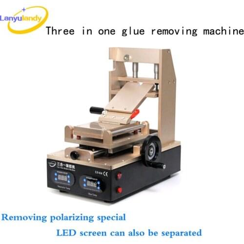 1pc 110V/220V 3 in 1 Vacuum LCD Screen Separator & Preheater & OCA Glue Polarizer Remove Cell Phone Screen Refurbish Machine