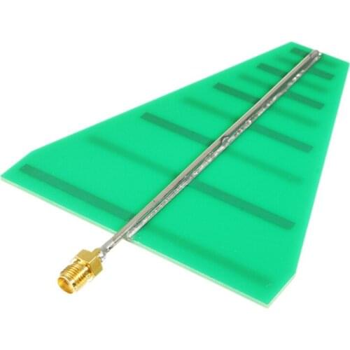 1.35GHz-9.5GHz 8X10cm UWB Ultra Wideband Log Periodic Antenna 5-6Db 15W SMA Female