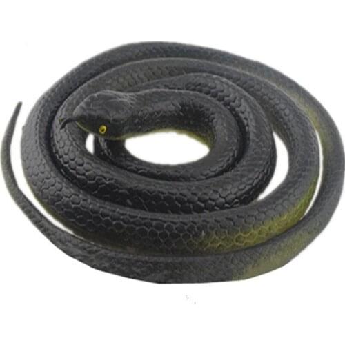 120CM Rubber High Simulation Toy Snake Model Funny Scary Snake Kids Gag Toys Prank Funny Toys Halloween Prank Prop For Decor