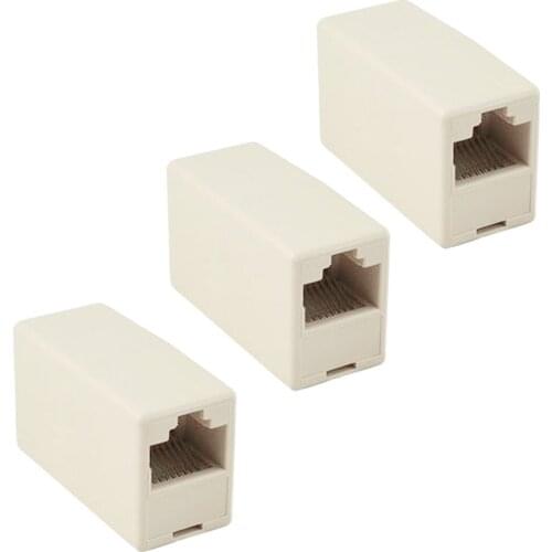 2021 NEW 5pcs/Lot High Quality Newtwork Ethernet Lan Cable Joiner Coupler Connector RJ45 CAT 5 5E Extender Plug