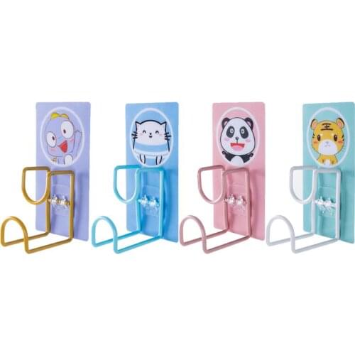 4pcs Wall-mounted Washbasin Hook Durable Convenient Wall Washbasin Hook Wall Storage Hook