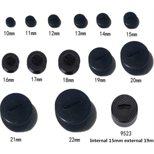 6pcs Power tool accessories Round shape carbon brush cover 10/11/12/13/14/15/16/17/18/19/20/21/22mm