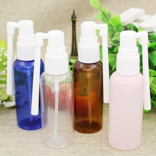 6pcs/lot PET Empty Plastic Nasal Pump Spray Bottles Mist Nose Bottle 50ml