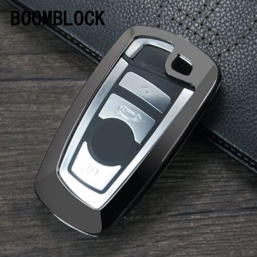 BOOMBLOCK 1PCS Car-Styling For BMW X3 X4 F30 F10 F20 F34 1 3 5 7 Series Accessories Zinc alloy Car Key Cover Case Shell
