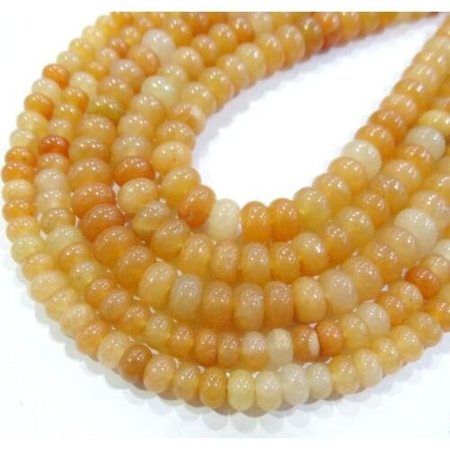 Wholesale Natural stone pink Aventurine agates Rondelle Beads 4*6mm 5*8mm Spacer Beads For Jewelry Making Bracelet Accessories