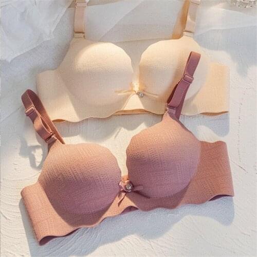 Ropa Interior Mujer French Style Bralette Push Up Bra Girls Sexy Lingerie Wireless Underwear Women Soft Seamless Bra Brassiere