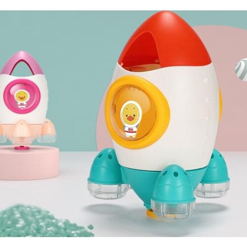 Baby Bathroom Toys Bath Fun Toddler Toys 3 Years 6 12 Months Kids Educational Water Toys Rocket Gift For Children Shower Spray