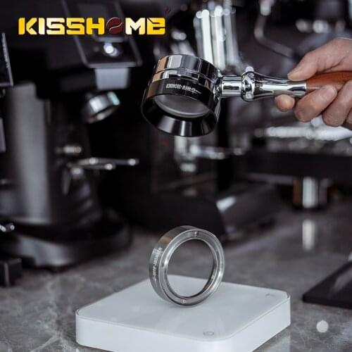 58mm Aluminum Dosing Ring With Magnet For Brewing Bowls Coffee Tampering Espresso Barista Tool For Nuova