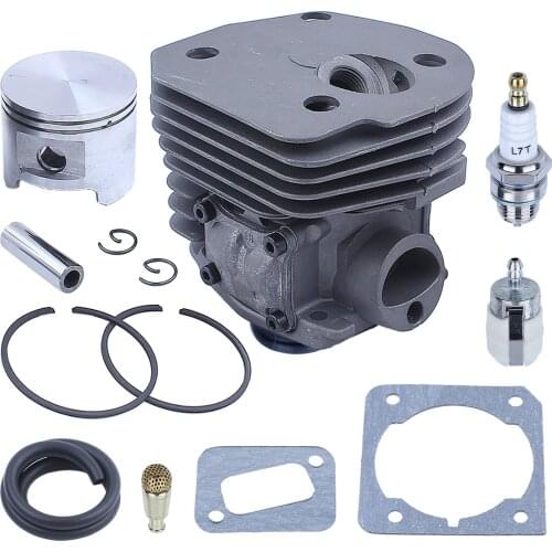 45mm Cylinder Piston Kit For Husqvarna 346xp 350 351 353 Chainsaw Big Bore 537 25 30 02 Decompression Valve Oil Filter Fuel Line