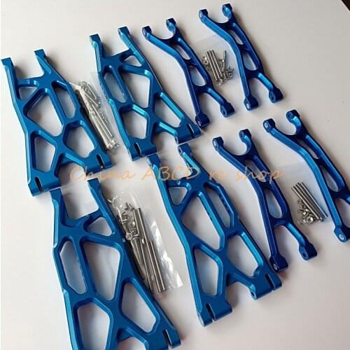 CNC alloy upper + lower front rear suspension arm set for Traxxas X-maxx 1/5 rc car
