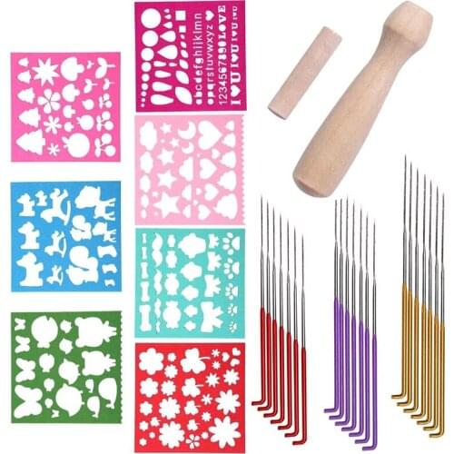 LMDZ Felting Needles Kits Wool Felting DIY Supplies Color Wool Felt Needle Felting Fabric Craft Kit Starter For DIY Craft