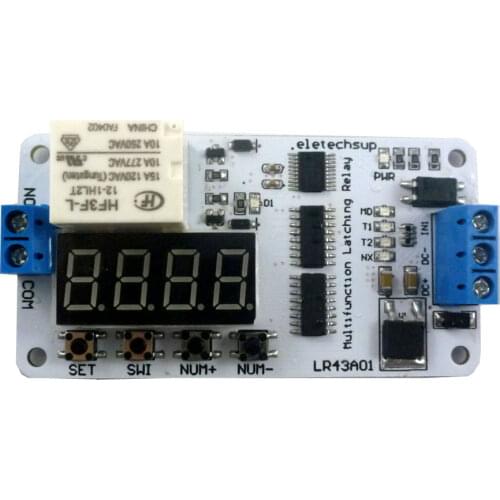 DC 12V Magnetic Latching Impulse Relay Delay Time Switch