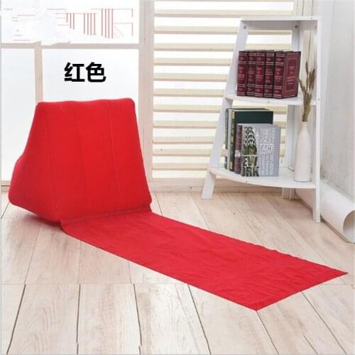 Inflatable Triangle Cushion PVC Flocking Cushion Flocking Triangle Cushion Beach Mat