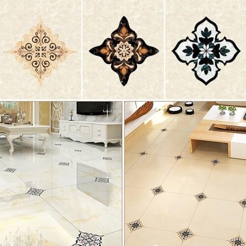 21 Pcs Art Diagonal Floor Stickers Self-adhesive PVC Waterproof Ceramic Tiles Stickers DIY Wall Floor Decals Home Decor 8*8cm