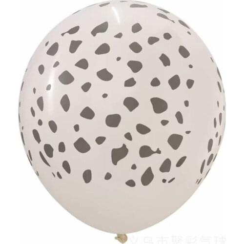 New 12 inch 2.8g thick five-sided cow leopard tiger print latex balloon wholesale