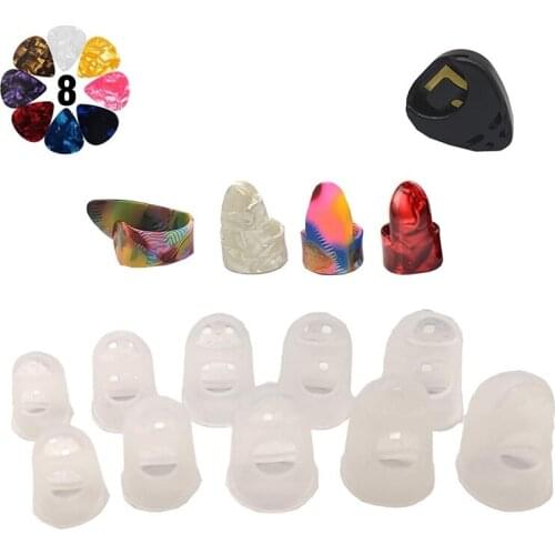 New Guitar Starter Kit Include Thumb Finger Picks,Fingertip Protectors for Guitar Ukulele & Other String Instruments
