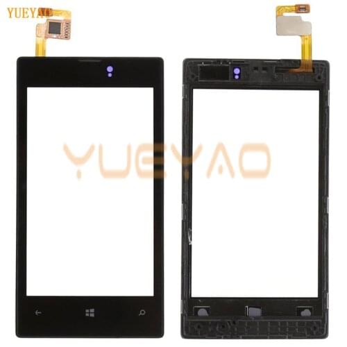 Orignal Front Panel & Touch Screen Digitizer For Nokia Lumia 520 525 LCD Display Replacement Touch with Frame