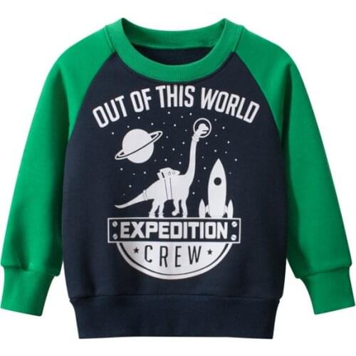 2-8 Year Old Kids Boy Knited Sweater Dinosaur Autumn 2021 Fashion Toddler Cartoon Pattern Long Sleeve O-neck Casual Kids Sweater