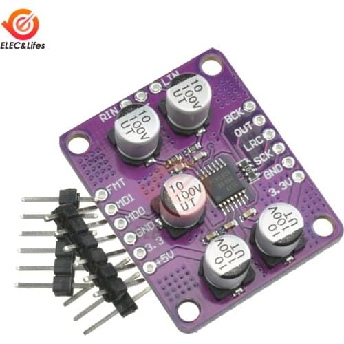 PCM1808 105dB SNR PCM Audio Interface Stereo ADC Single-Ended Analog-Input Decoder 24bit 14 Pin Amplifier Board Player Module