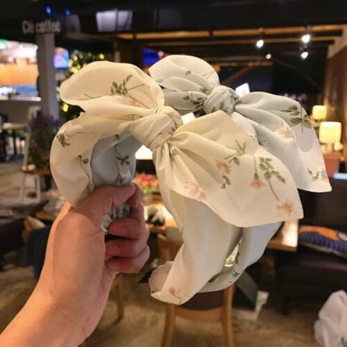 Print Flower Leaves Hair Bands for Women Girls Hairband Headband Hair Bow Knot Bezel Twist Headwear Fashion Hair Accessories